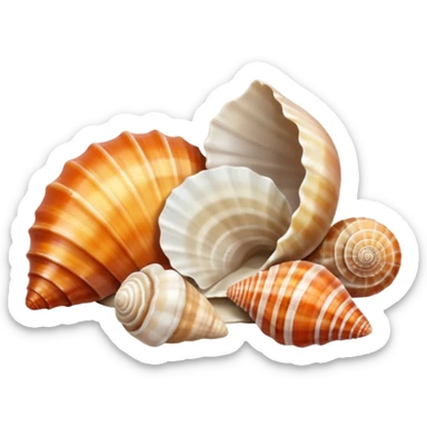 Small seashells sticker