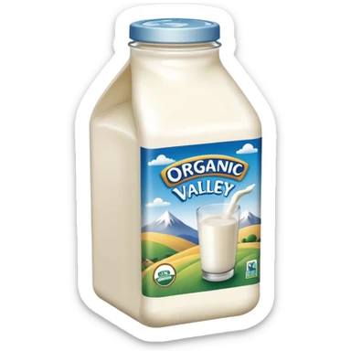 organic valley whole milk sticker