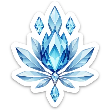 mavi Kar tanesi sticker