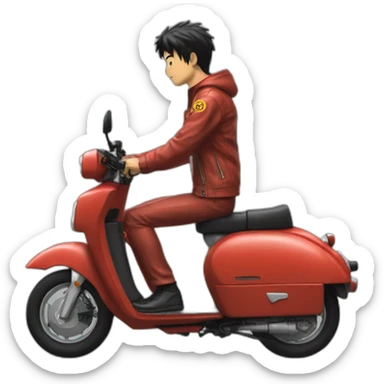 akira-moped-side-view sticker