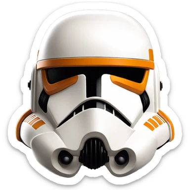 commander cody helmet Star wars sticker