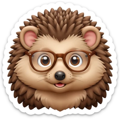 a cute hedgehog with glasses




















 sticker