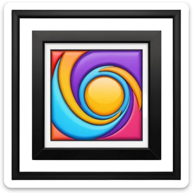 frame with art sticker