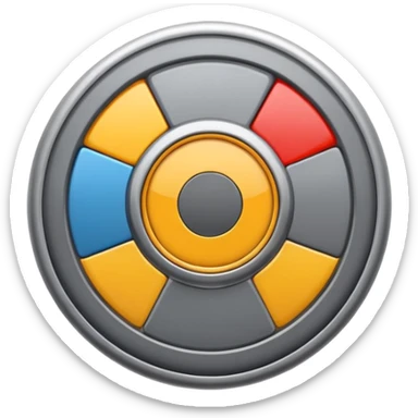 Genrate for me a settings wheel like an iphone sticker