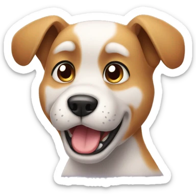 the dog is itching sticker