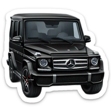 Black Mercedes g wagon sticker