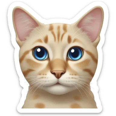 cat with star eyes sticker