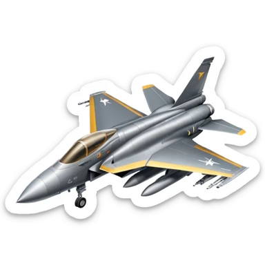 create a very realistic American fighter jet sticker