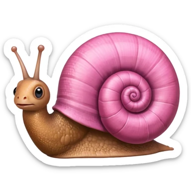 snail with large heart behind it sticker