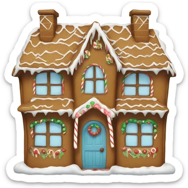 Gingerbread house sticker