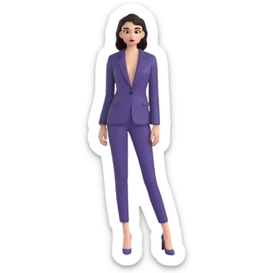 Alex Consani, high fashion model with iconic features and chic style sticker