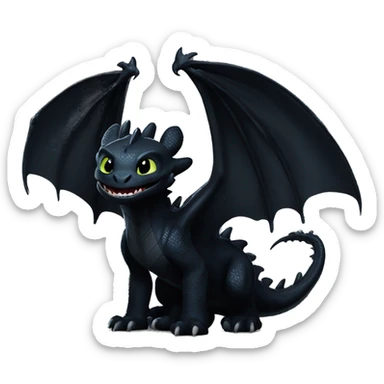 Toothless dragon night fury  sticker