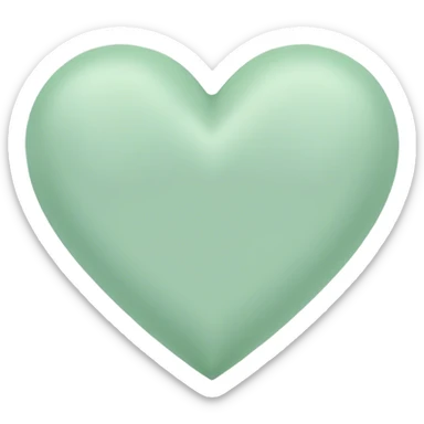 heart pastel green sticker