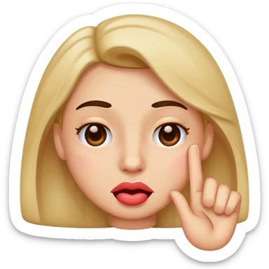 Wink pinch emoji sticker