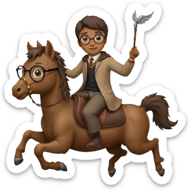 hippogriff and harry potter sticker