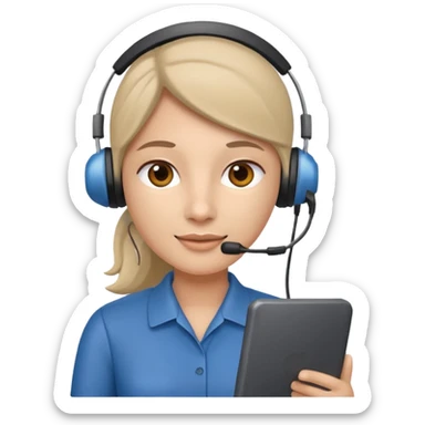 call center agent sticker