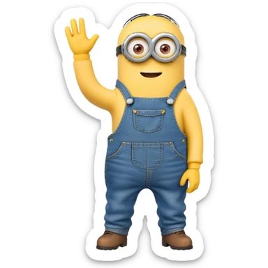 A minion farting sticker
