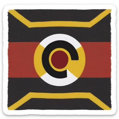 A australian aboriginal flag sticker
