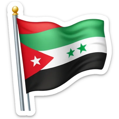 Syria flag sticker