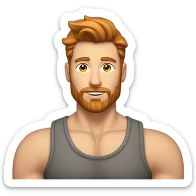 sexy-posing-very-fit-brunette-caucasian-gay-male-gingerfashionbeard-hairychest sticker