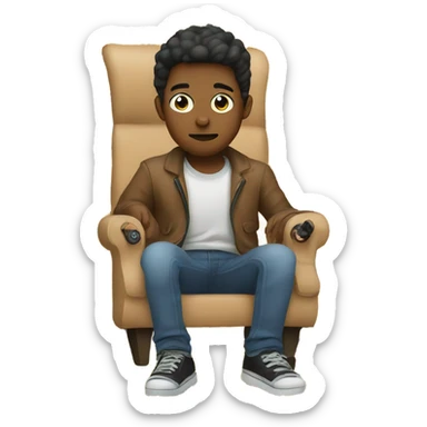 Son addicted to video games sticker