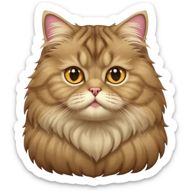 Tabby Persian cat sticker