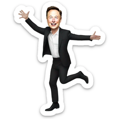 elon musk dancing sticker