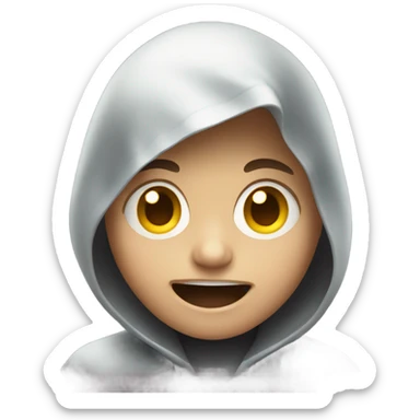 Kid being haunted  sticker