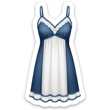 delicate white chemise sticker