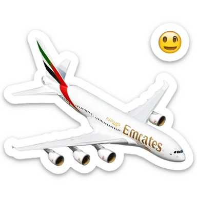 Emirates flight  sticker