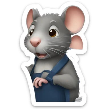 rat on a plane sticker