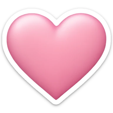 pink pastel heart sticker