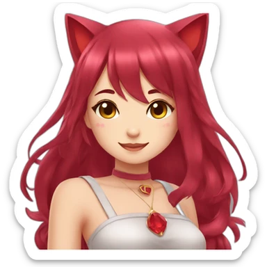 ruby Neko girl sticker
