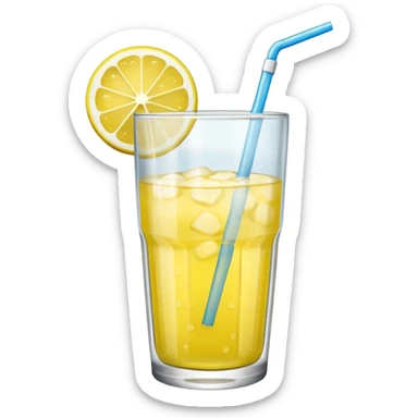 basic lemonade in tumbler sticker