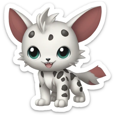 cute cool edgy beautiful pretty Digimon-Fakemon-animal full body sticker