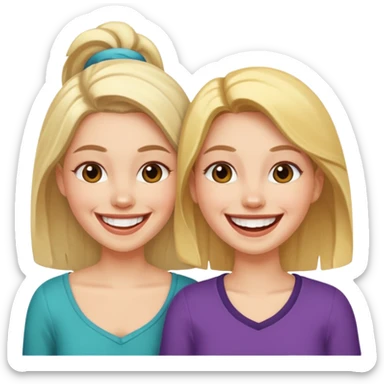 jecka and nichole  sticker