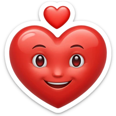 Heart emoji laughing  sticker