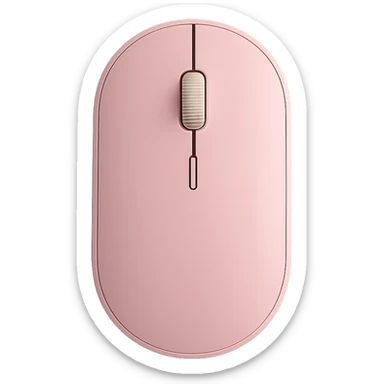 pink wireless mouse, stylish sticker