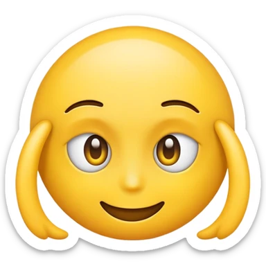 Eye roll emoji smiling  sticker