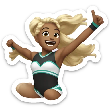 cheer stunt sticker