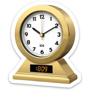 modern mantel clock sticker