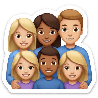 5 Siblings sticker
