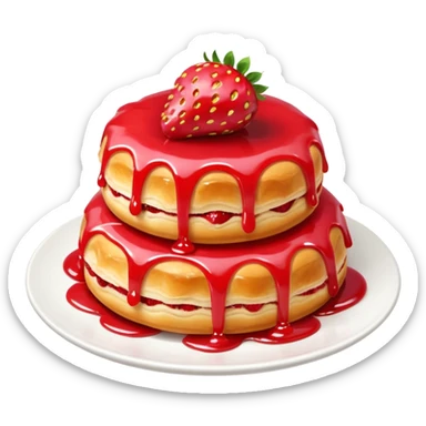 Strawberry Glaze Pastries
 sticker