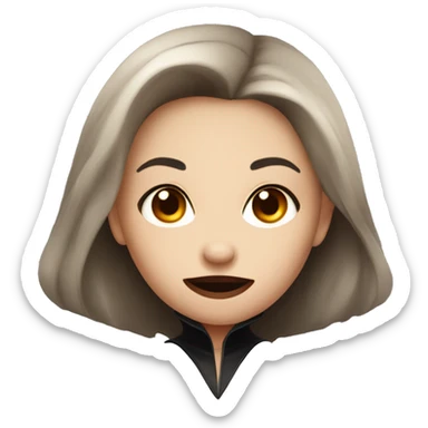 A cute vampire women sticker