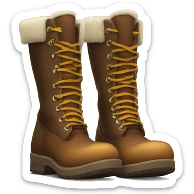 A pair of high boots sticker