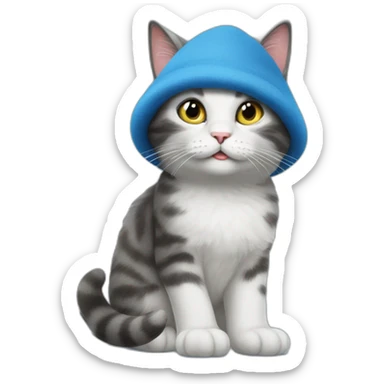 smurf cat meme we live we love we lie sticker