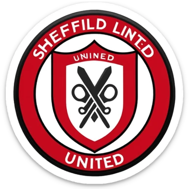 Sheffield united FC logo sticker