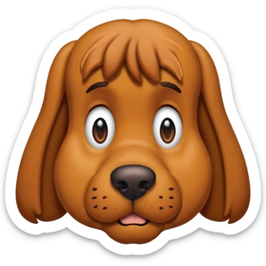 depressed scooby doo  sticker