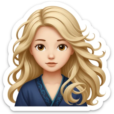 Calligraphy Girls sticker