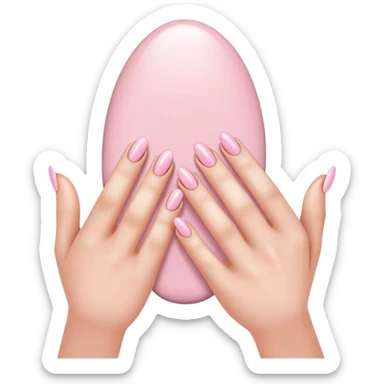 Light pink nails sticker